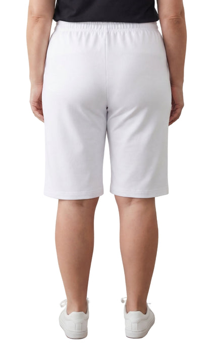 Women's Easy Pull-On Bermuda Shorts in Denim and Twill